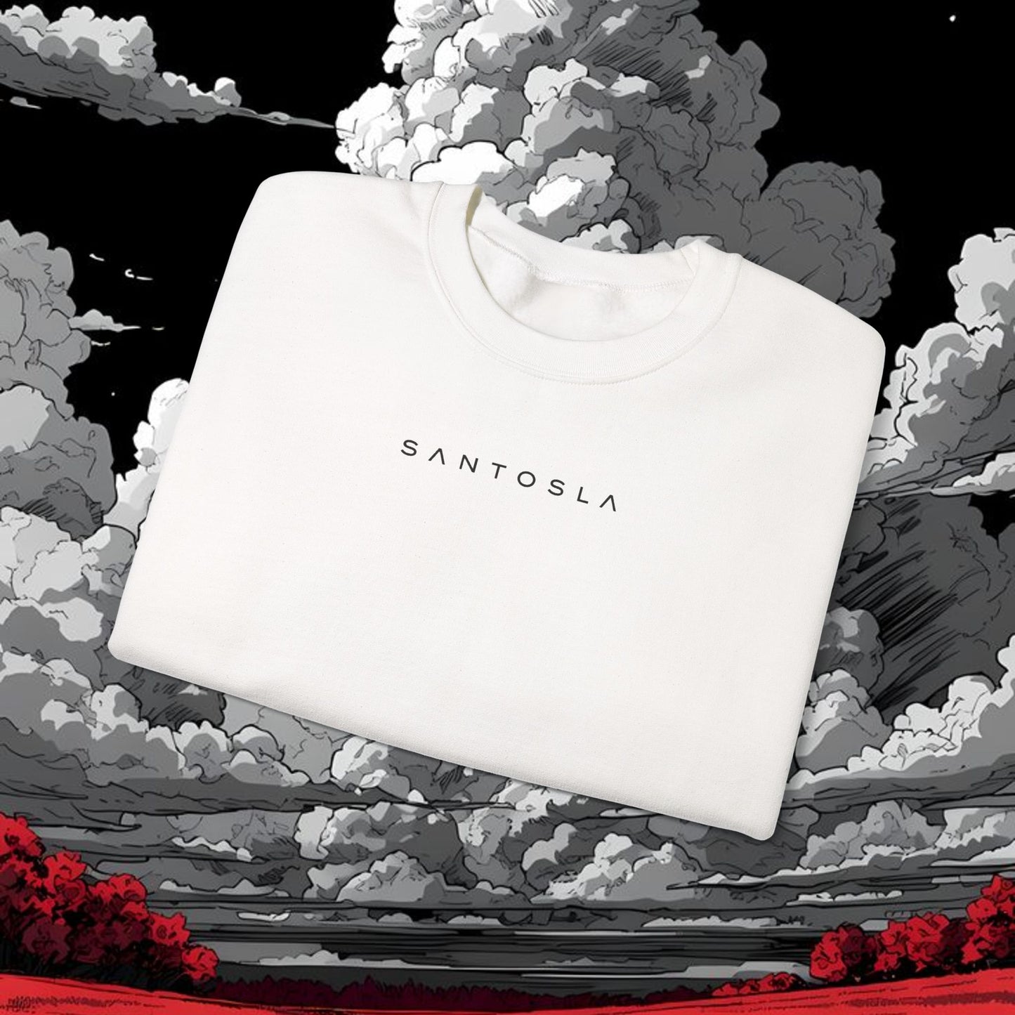 Moon Graphic Crewneck Sweatshirt