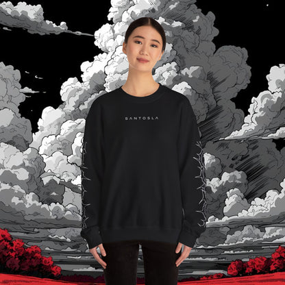 Inhale Exhale Crewneck Sweatshirt — Minimal Mental Health Graphic Pullover