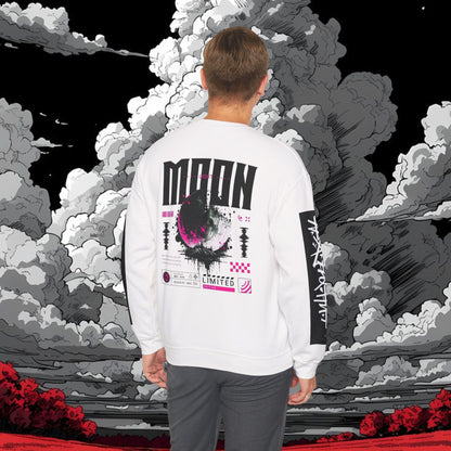 Moon Graphic Crewneck Sweatshirt