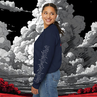 Inhale Exhale Crewneck Sweatshirt — Minimal Mental Health Graphic Pullover