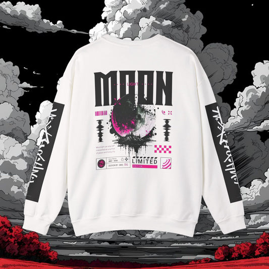 Moon Graphic Crewneck Sweatshirt