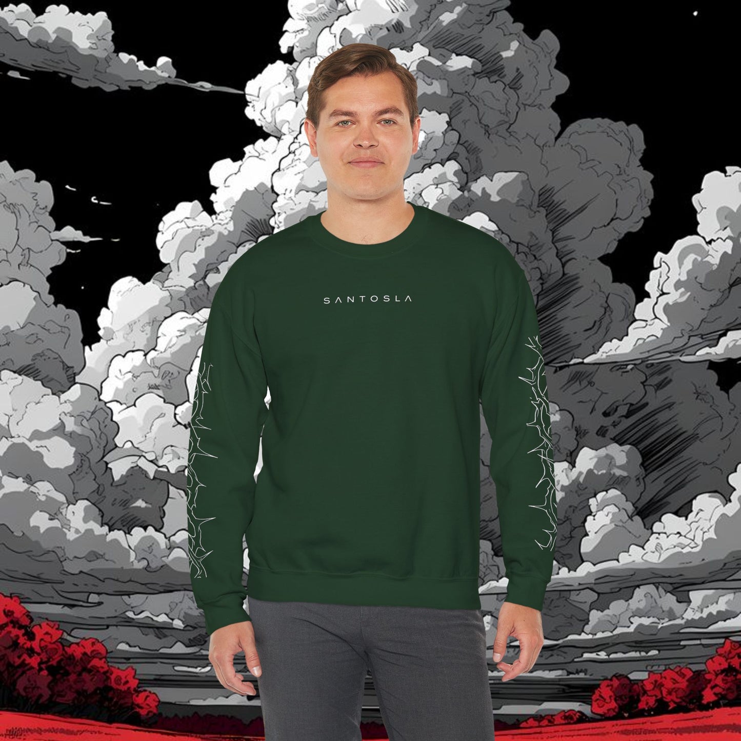 Inhale Exhale Crewneck Sweatshirt — Minimal Mental Health Graphic Pullover