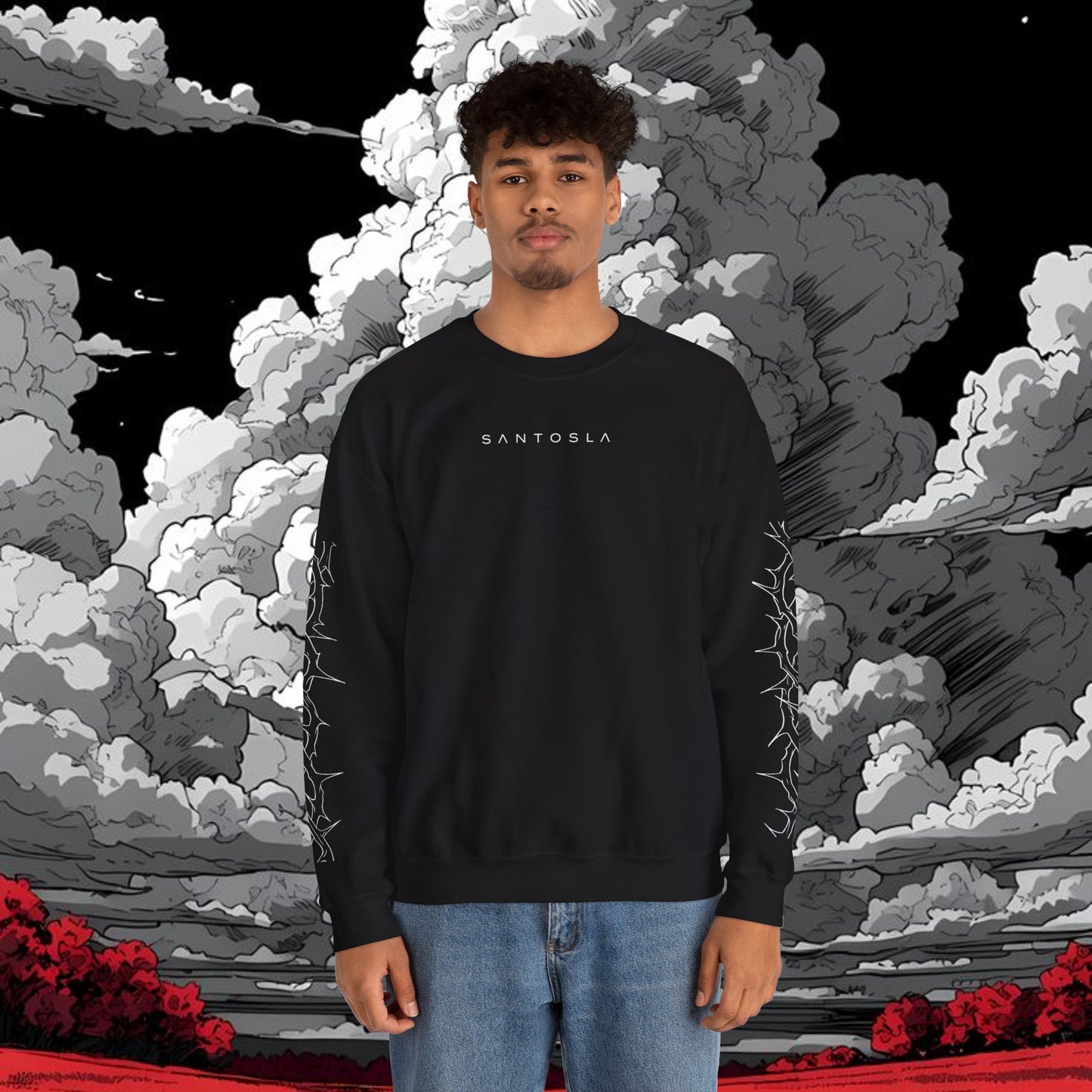 Inhale Exhale Crewneck Sweatshirt — Minimal Mental Health Graphic Pullover