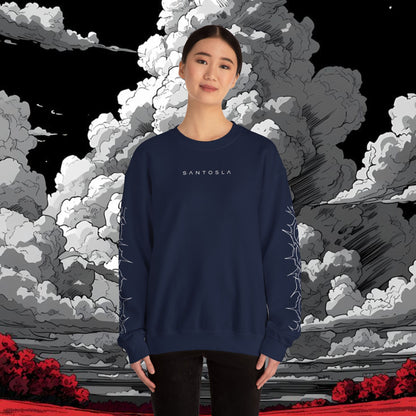 Inhale Exhale Crewneck Sweatshirt — Minimal Mental Health Graphic Pullover