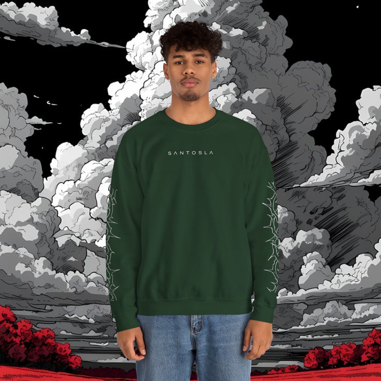 Inhale Exhale Crewneck Sweatshirt — Minimal Mental Health Graphic Pullover