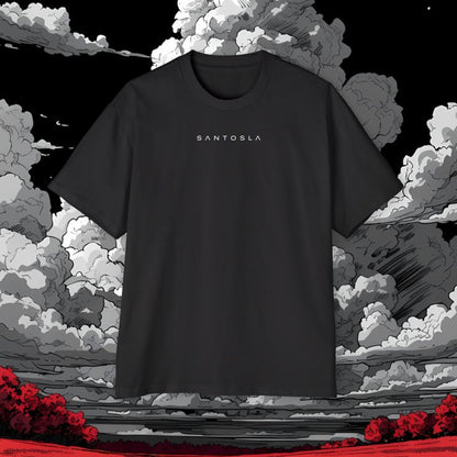 Oversized Graphic Tee — 'SANTOSLA' Front & Vintage 'Batman Paris' Back Print